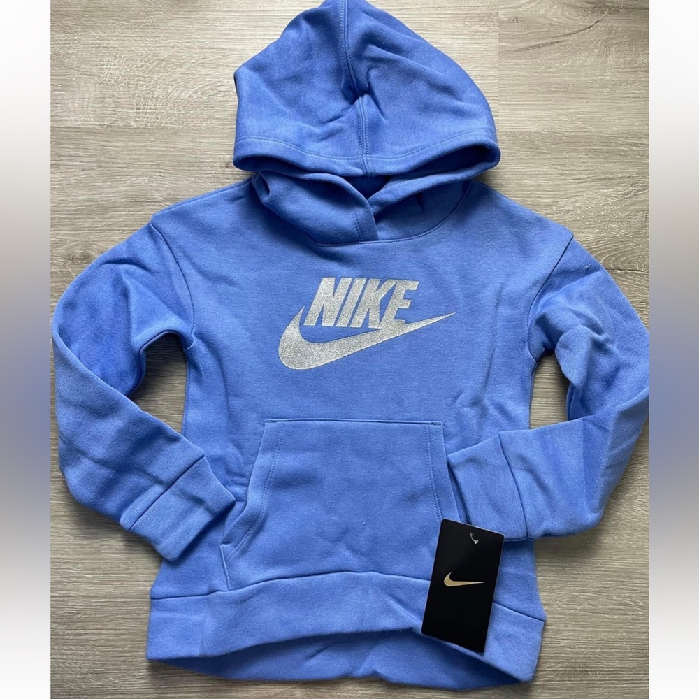 Nike Little Girl Glitter Logo Hoodie